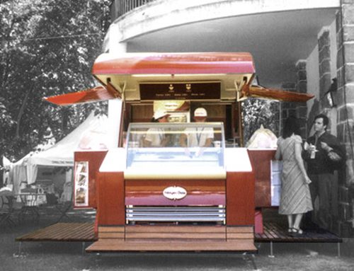 Design, development, and manufacture of Mercurio kiosk-trailer for Häagen Dazs