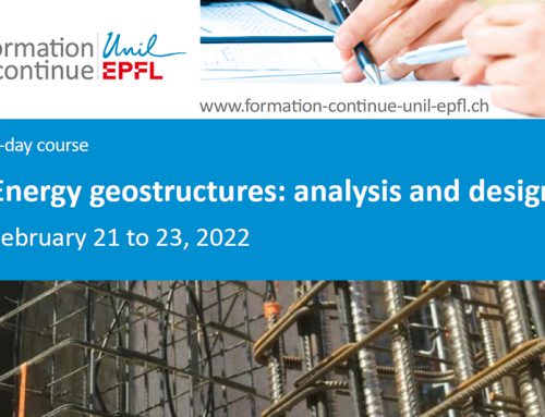 Luis de Pereda Visiting Professor for the Course Energy Geostructures: Analysis and Design – EPFL